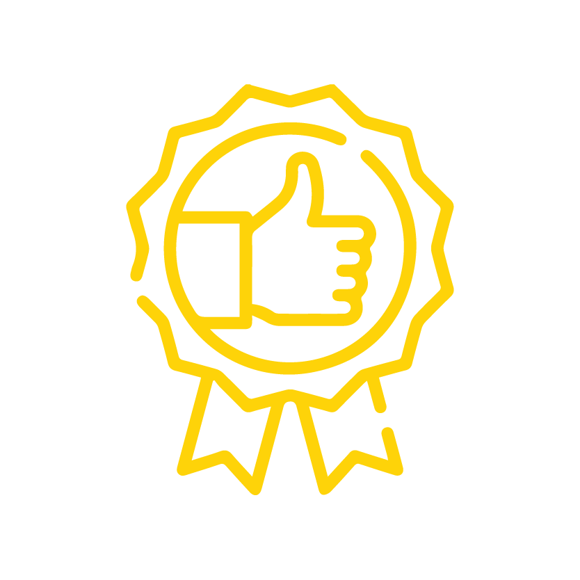 quality icon yellow color